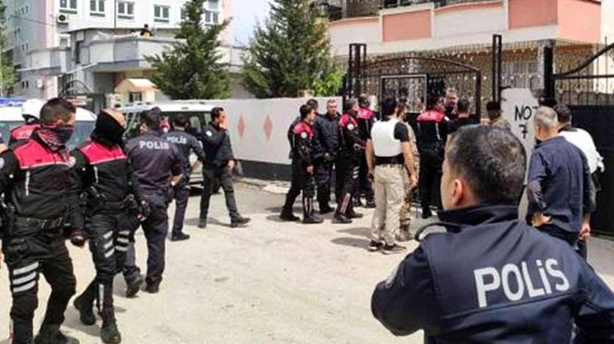 Adana'da polislere saldran zanl yakaland