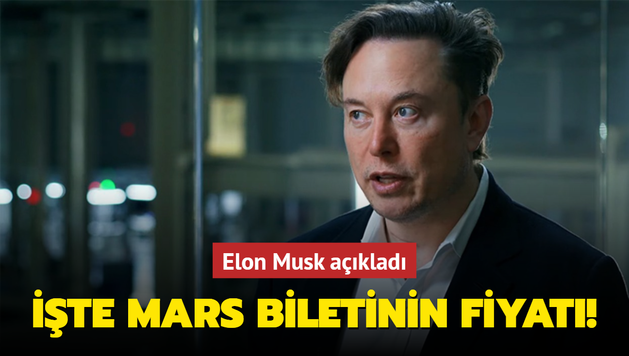 Elon Musk aklad! Mars'a gidi biletinin fiyat...