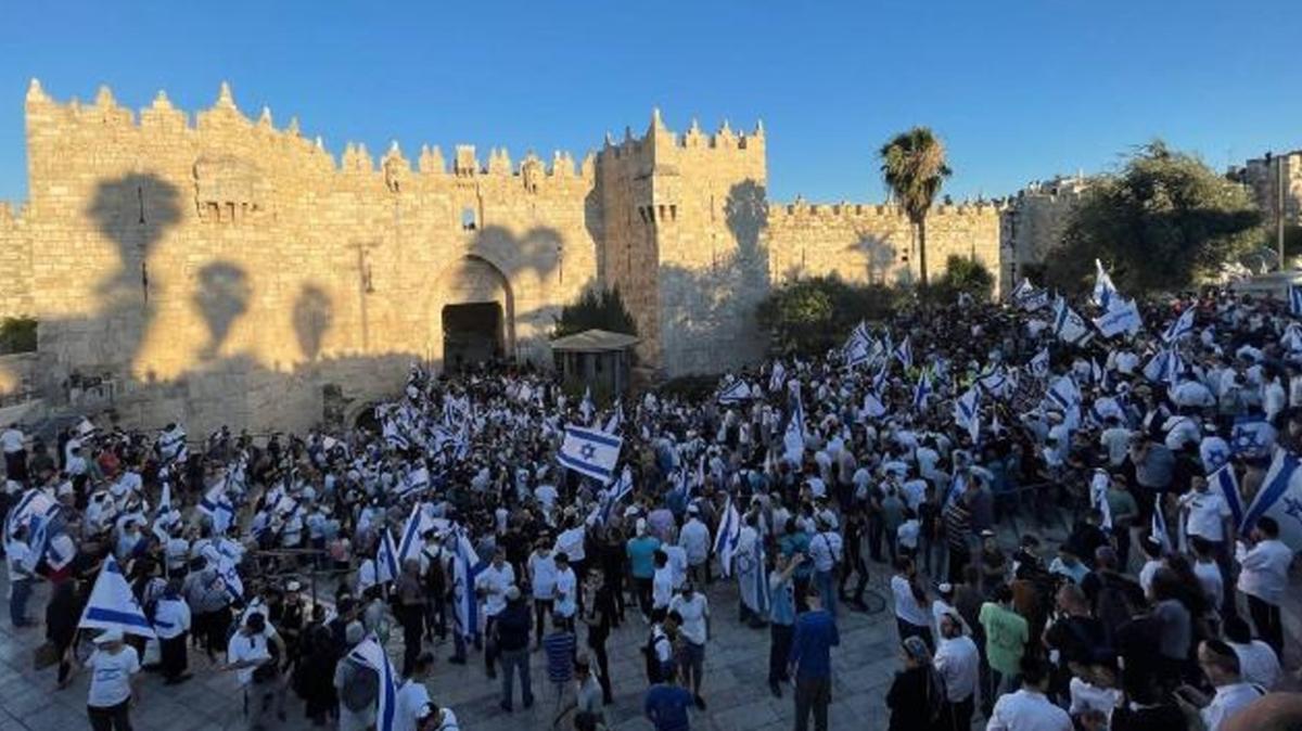 Yahudi grupların Kudüs'te 'bayrak yürüyüşü' yapmalarına izin verilmedi