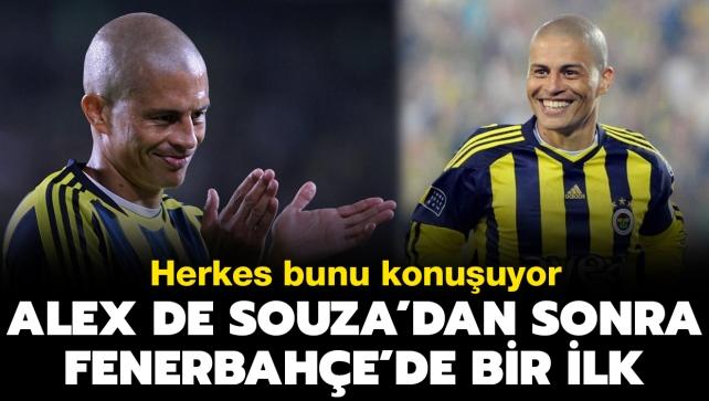 Fenerbahe'de Alex de Souza'dan sonra bir ilk! Tahtn kaptrd...