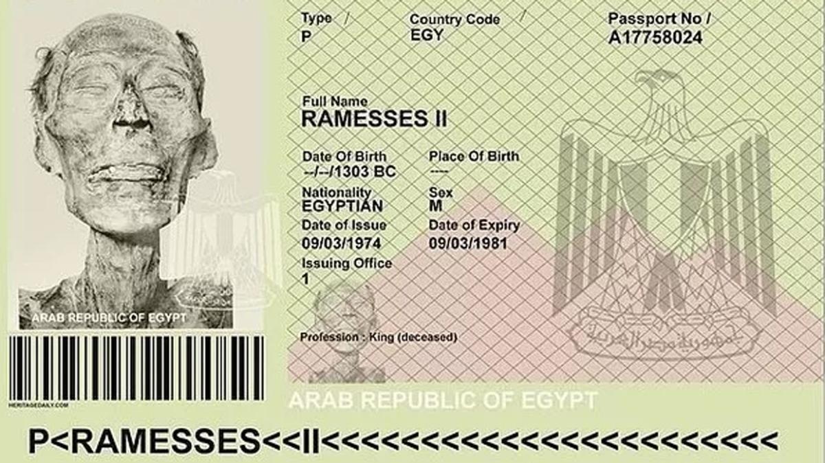 Sizi hayrete drecek 10 ilgin bilgi! Firavun'a pasaport karttlar