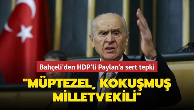 MHP Genel Başkanı Devlet Bahçeli'den HDP'li Paylan'a sert tepki: Böyle bir fitnecinin TBMM'de olması zuldür
