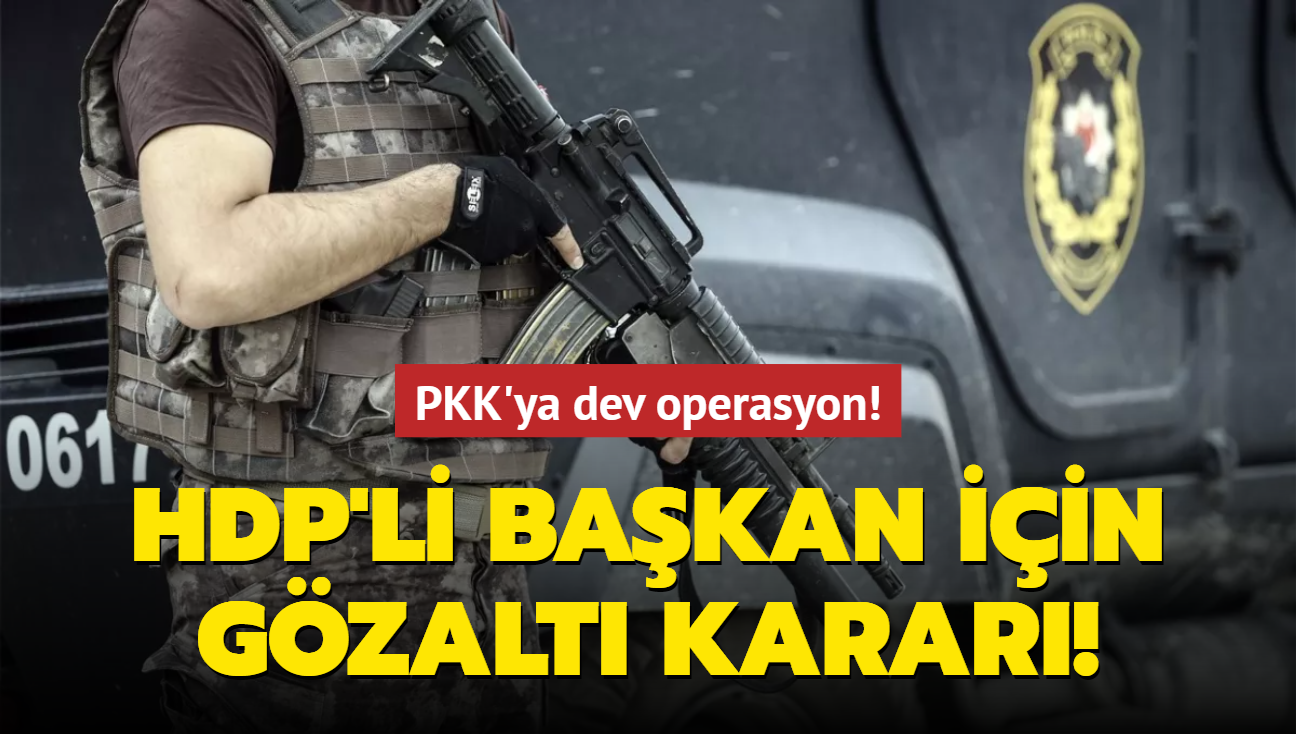 PKK/KCK'ya dev operasyon! HDP Tekirdağ İl Başkanına gözaltı kararı