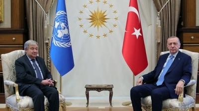 Başkan Erdoğan BM Genel Sekreteri Guterres ile telefonda görüştü