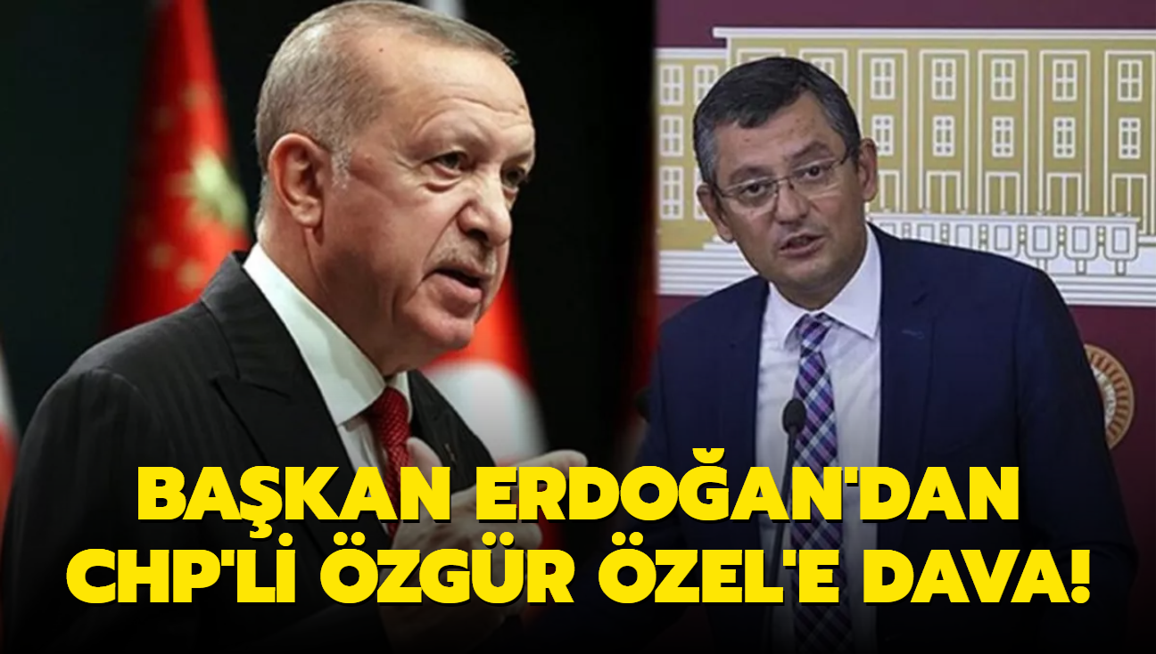 Bakan Erdoan'dan CHP'li zgr zel'e dava! Kiilik haklarn ihlal etmiti...