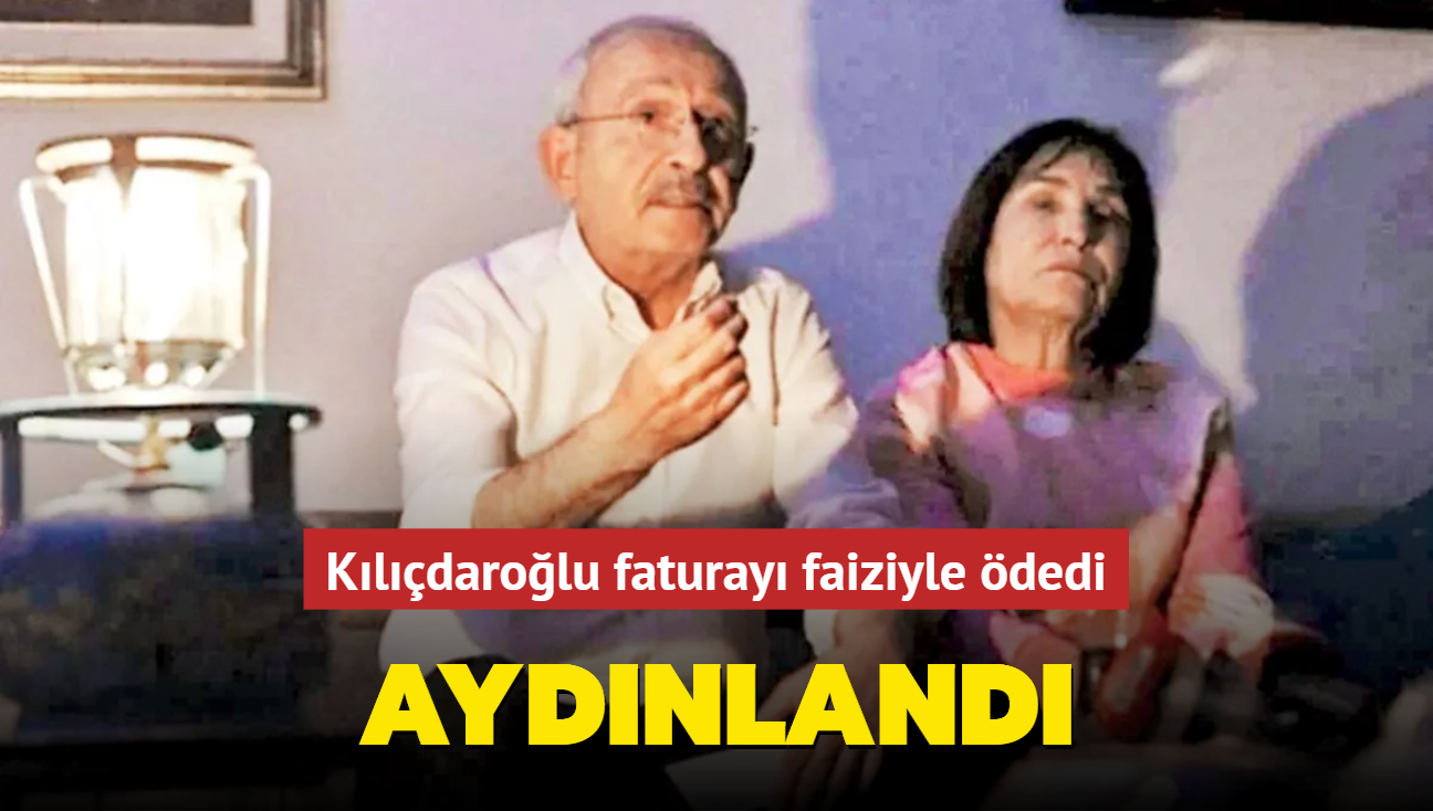 Kemal Kılıçdaroğlu faturayı faiziyle ödedi! Aydınlandı