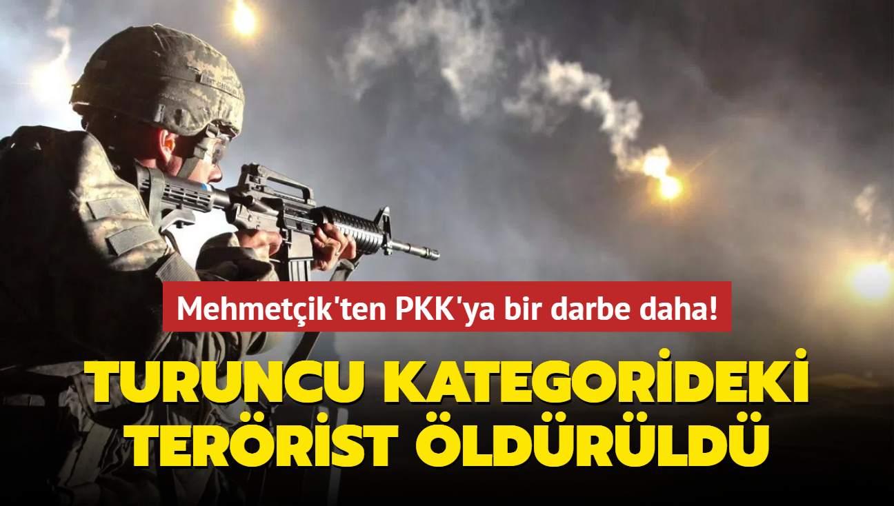 Mehmetçik'ten PKK'ya bir darbe daha! Turuncu kategorideki terörist öldürüldü