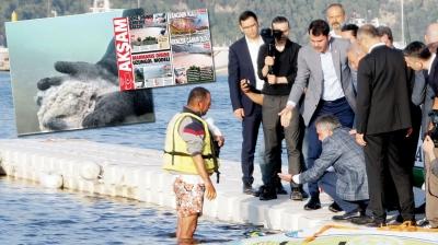 AK�AM g�ndeme getirdi, Bakan Kurum inceledi! Marmaris'in turkuaz� geri d�necek