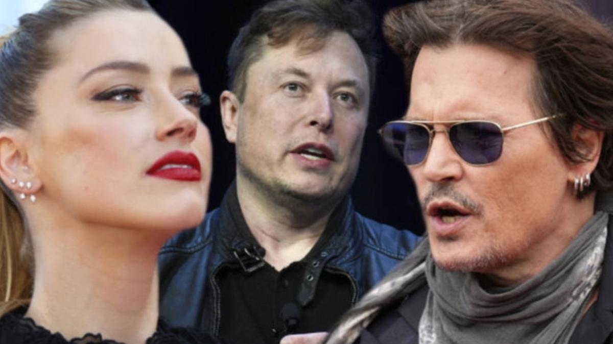 Amber Heard hakknda skandal iddia: Johnny Depp'le barmaya alrken Elon Musk'la kyordu!