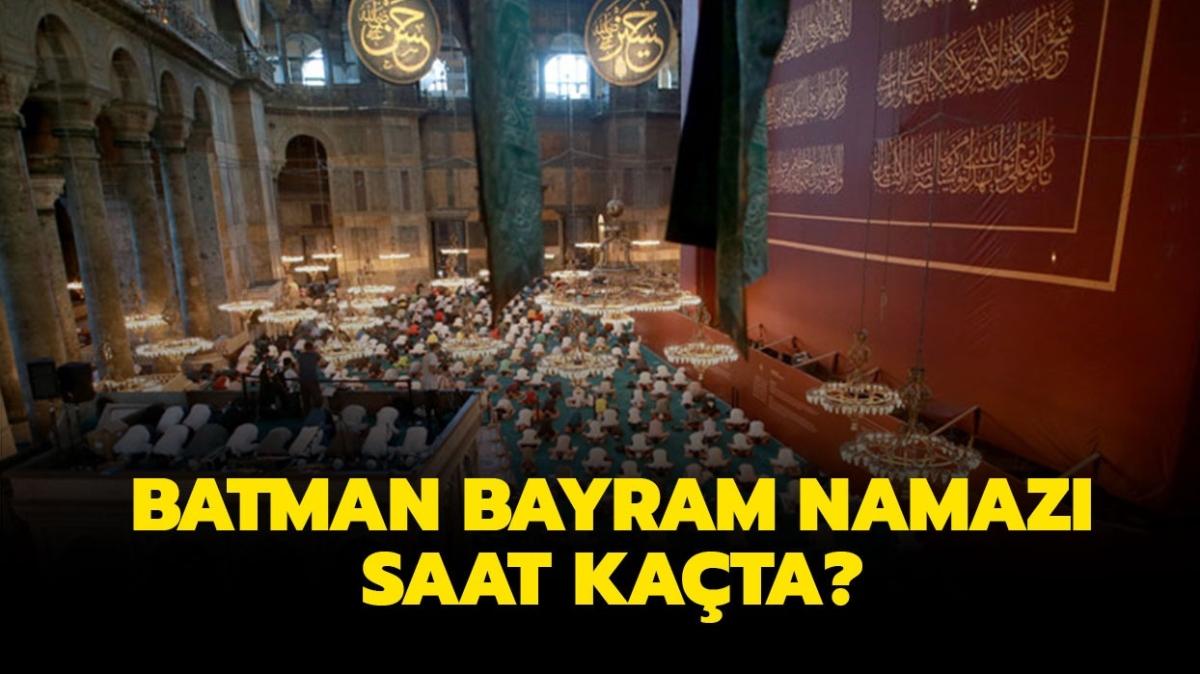 Diyanet Batman bayram namaz saati vakti 2022! Batman Ramazan Bayram namaz saat kata klnacak"