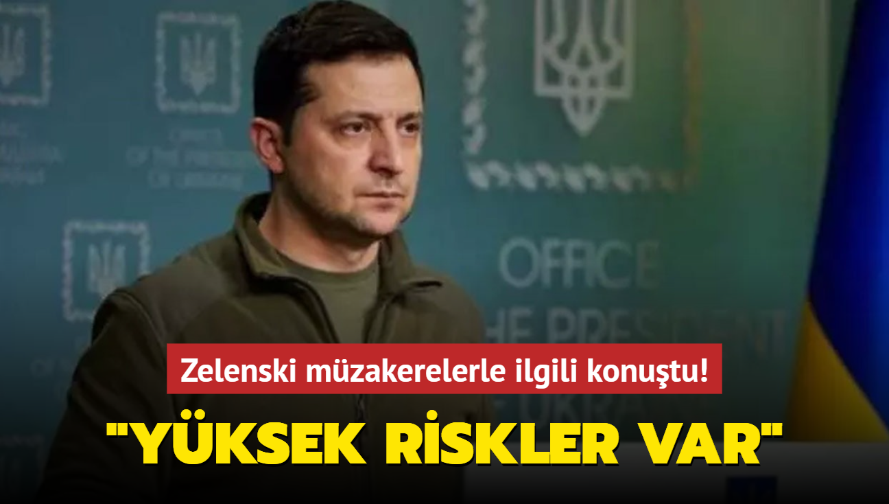 Zelenski mzakerelerle ilgili konutu! "Yksek riskler var"