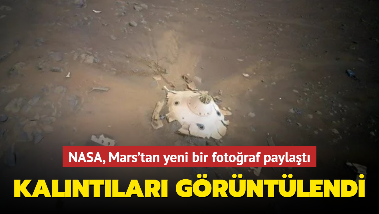 NASA, Mars'tan yeni bir fotoraf paylat! Kalntlar grntledi...