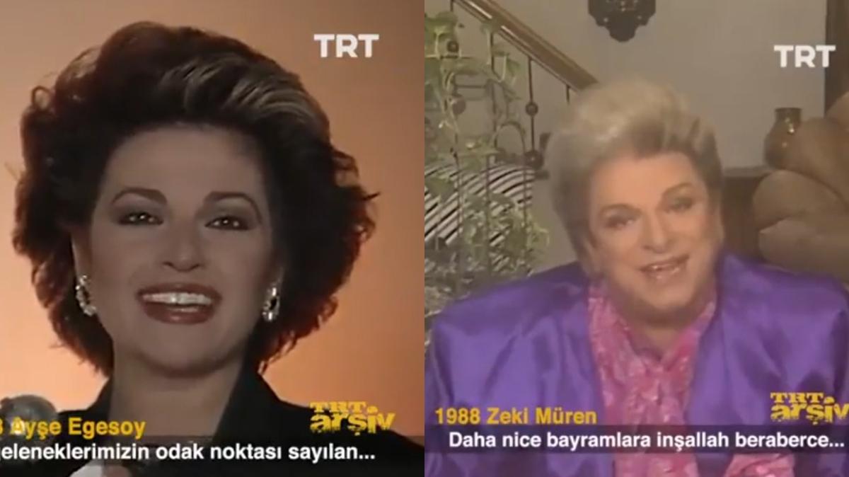 Grntler 1988 ylna ait... TRT spikerinin nostaljik bayram mesaj videosu tozlu raflardan kt!