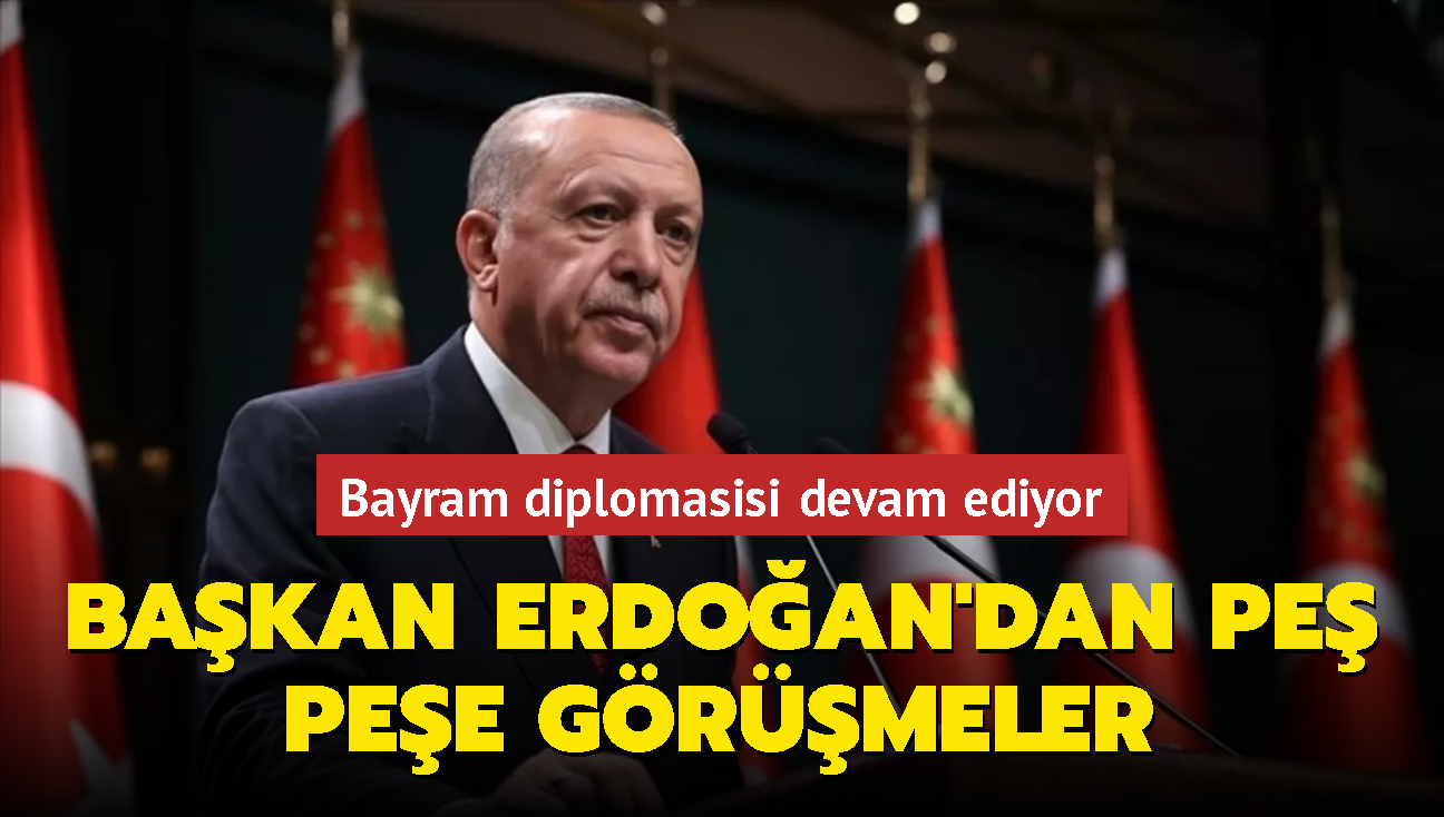 Bakan Erdoan'n bayram diplomasisi devam ediyor... Dibeybe ve Widodo ile ayr ayr grt