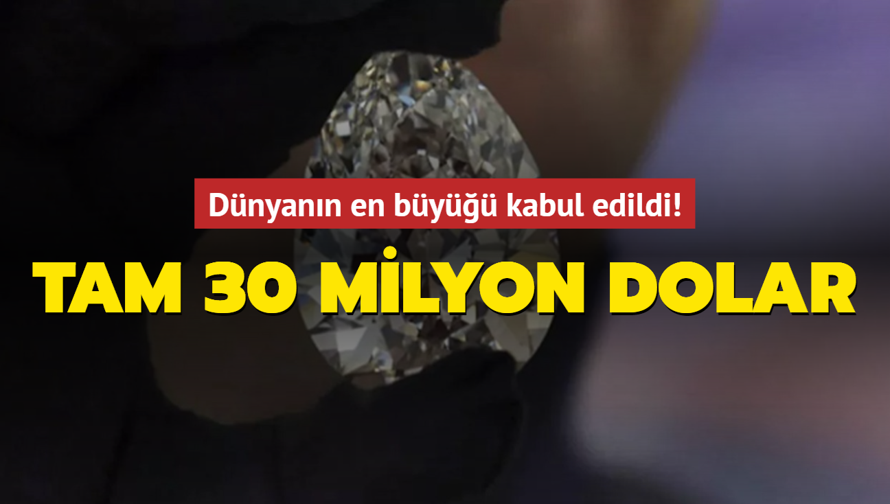 Dnyann en by kabul edildi! Tam 30 milyon dolar