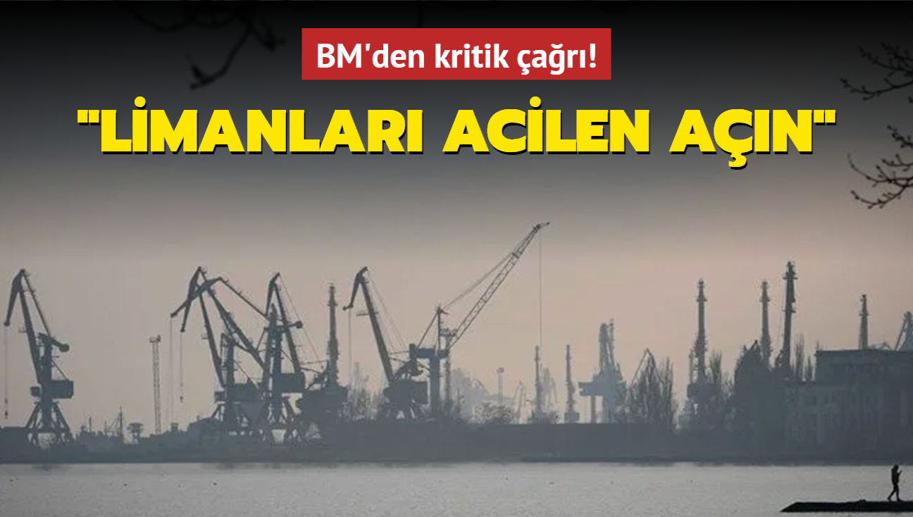 BM'den kritik ar! "Limanlar acilen an"