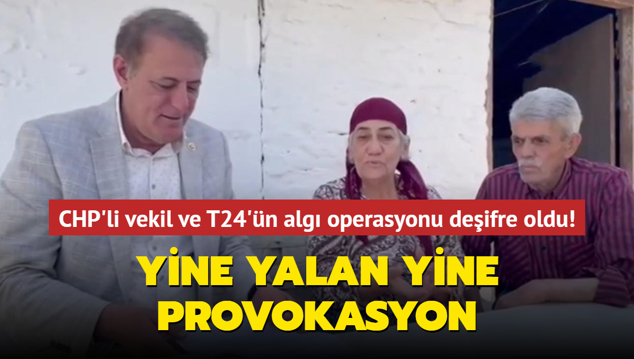 CHP'li vekil ve T24'n alg operasyonu deifre oldu! Yine yalan yine provokasyon