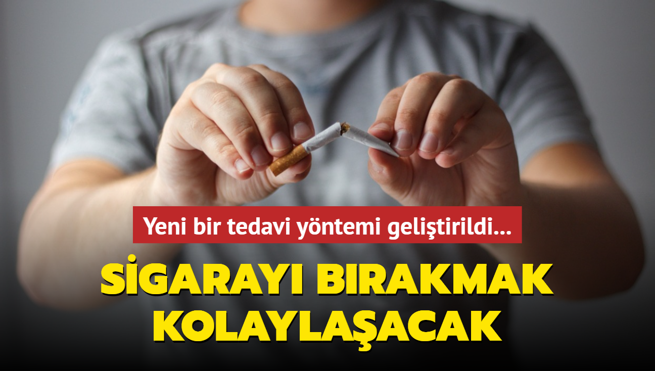 Yeni bir tedavi yntemi gelitirildi... Sigaray brakmak kolaylaacak