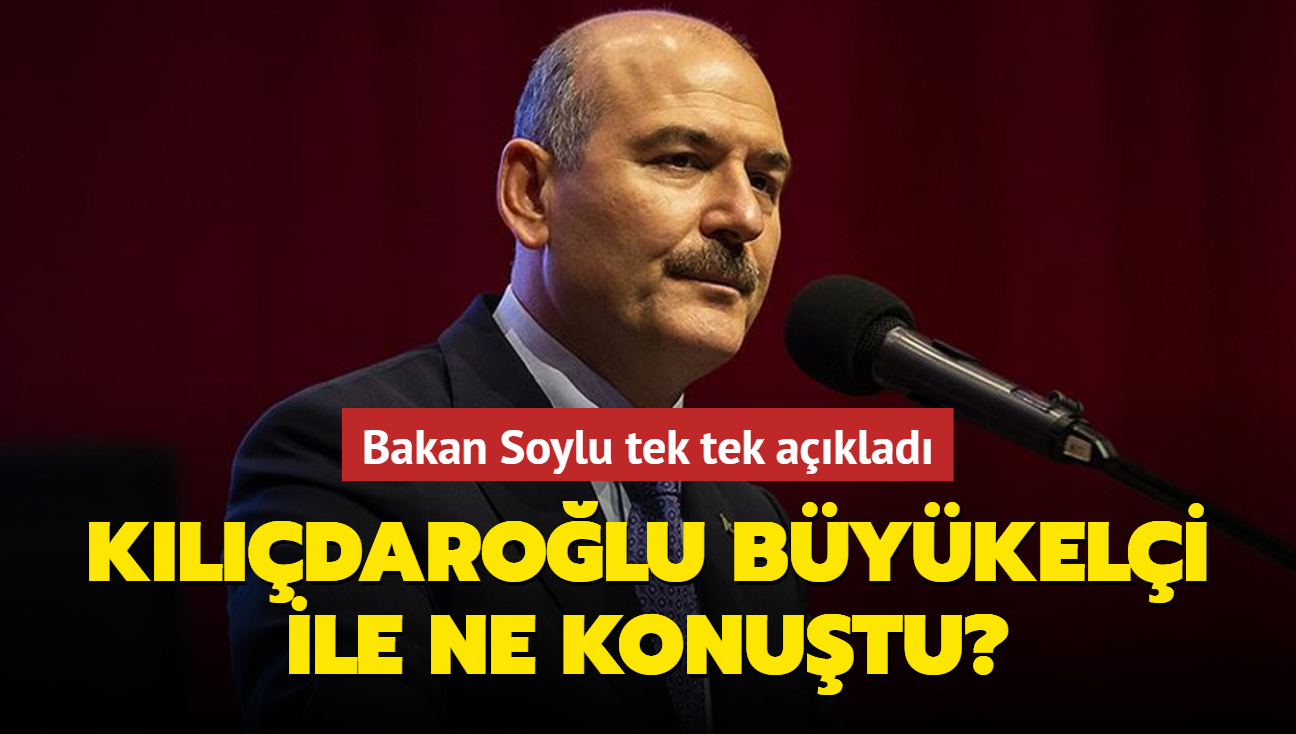 Bakan Soylu tek tek aklad...  Kldarolu Avrupal Bykeli ile ne konutu"