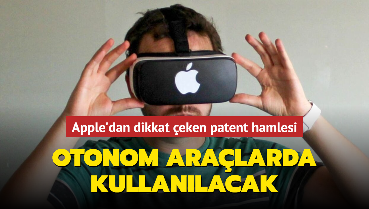 Apple, yeni bir patent ald! Otonom aralarda kullanlabilecek...
