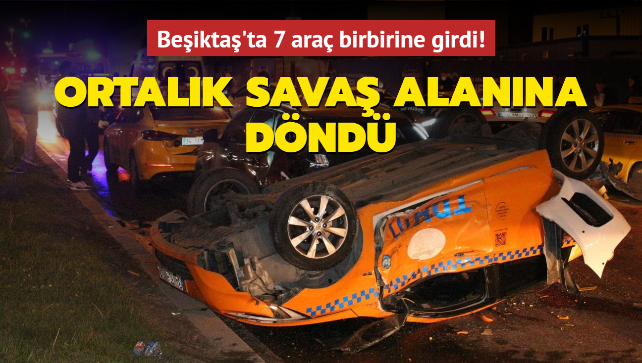 Beikta'ta 7 ara birbirine girdi! Ortalk sava alanna dnd