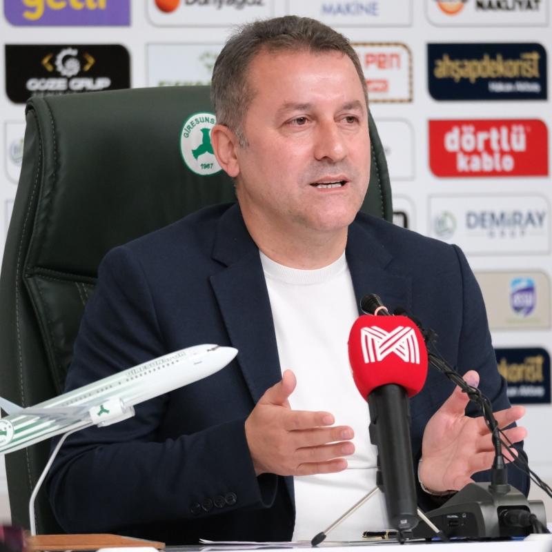 Giresunspor Başkanı Hakan Karaahmet: Başarı hikâyesi yazarak Süper Lig'de kaldık