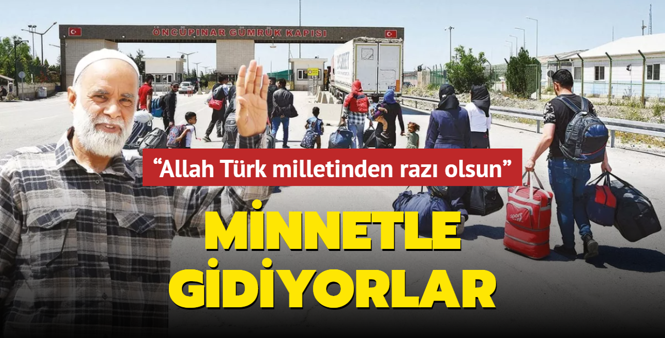 Minnetle gidiyorlar