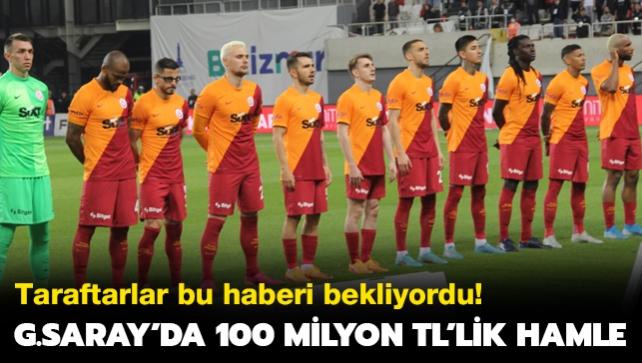 Galatasaray'da 100 milyon TL'lik byk hamle! Cepte kald...