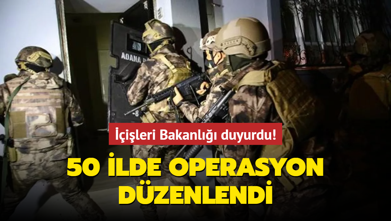 İçişleri duyurdu!  PKK/KCK, DEAŞ ve FETÖ'ye 16 ayrı operasyon