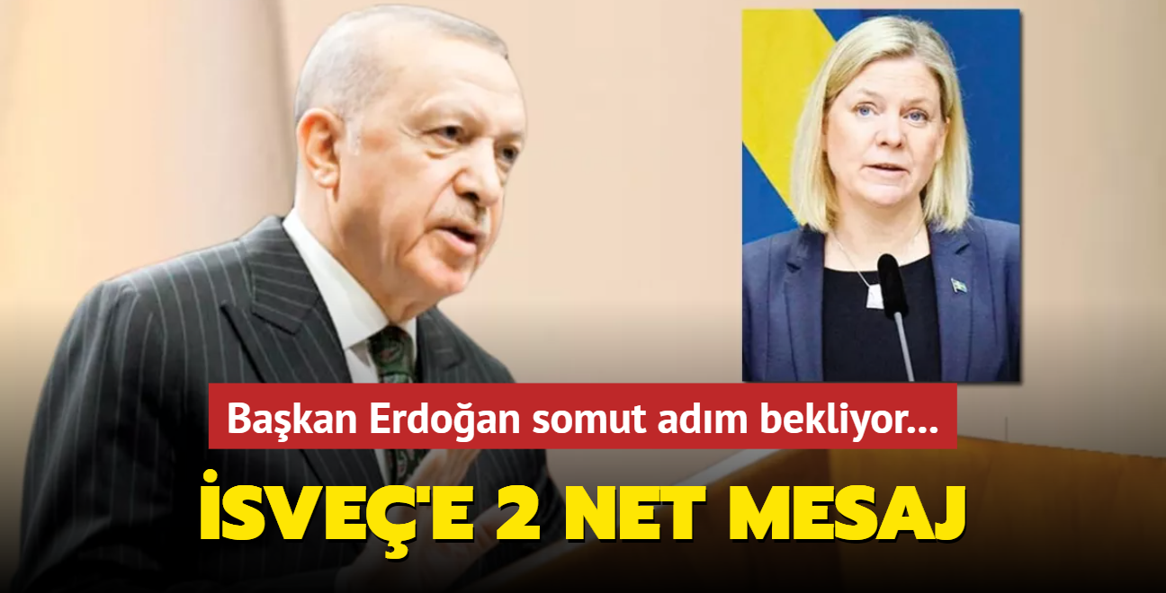 Bakan Erdoan'dan sve'e 2 net mesaj: PKK/YPG'ye destei kesin! FET'ye izin vermeyin