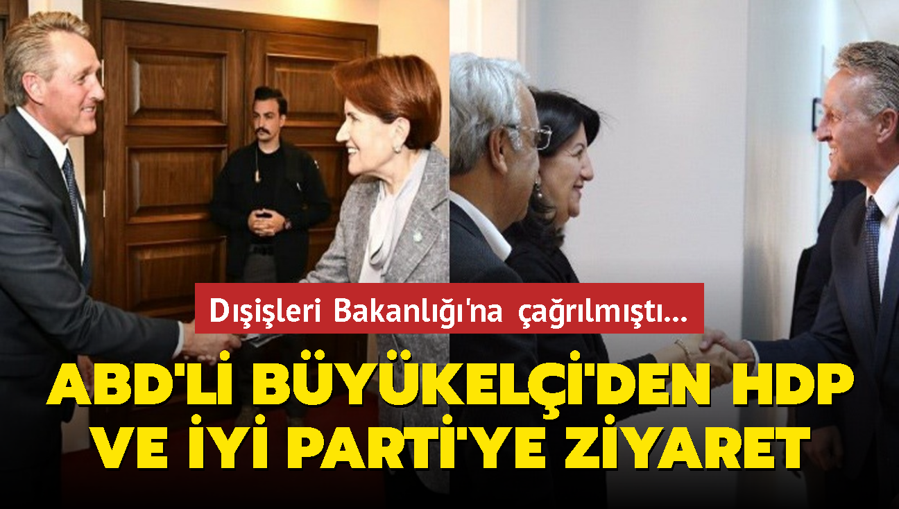Dileri Bakanl'na arlmt... ABD'li Bykeli'den HDP ve Y Parti'ye ziyaret