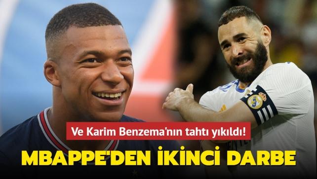 Ve Karim Benzema'nın tahtı yıkıldı! Kylian Mbappe'den ikinci darbe...