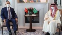 Dışişleri Bakanı Çavuşoğlu, Faysal bin Ferhan ile görüştü