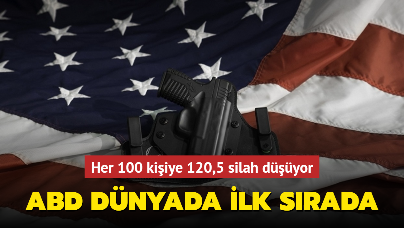 ABD dnyada ilk srada... Her 100 kiiye 120,5 silah dyor