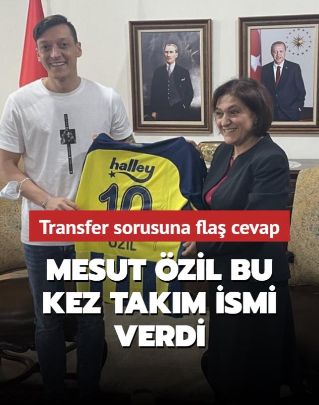 Mesut Özil bu kez takım ismi verdi! Transfer sorusuna flaş cevap