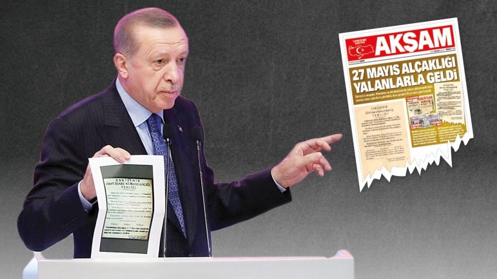Başkan Erdoğan'dan Kılıçdaroğlu'na 27 Mayıs'ın kumpas belgesiyle cevap! Aynı yalan aynı kafa