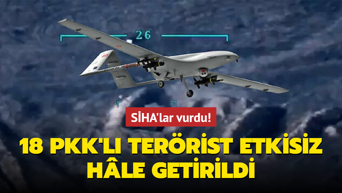 MSB: 18 PKK'l terrist daha SHA'lar tarafndan etkisiz hle getirildi