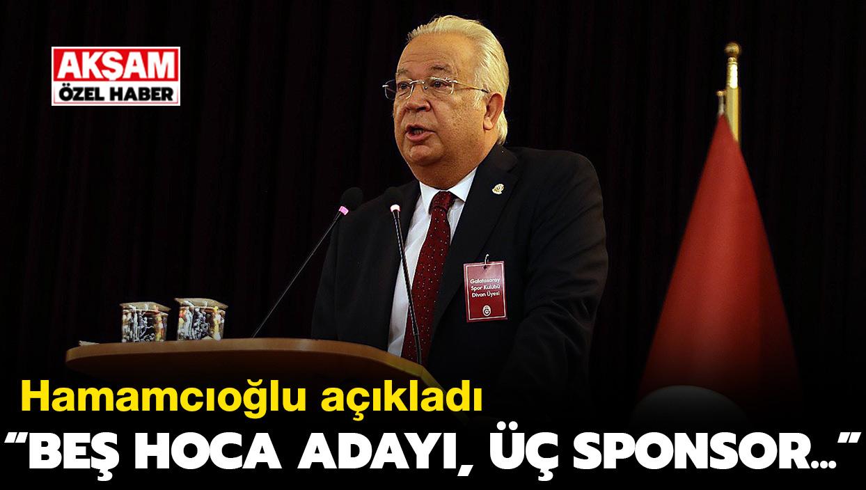 Eşref Hamamcıoğlu açıkladı: Beş hoca adayı, üç sponsor... | ÖZEL!