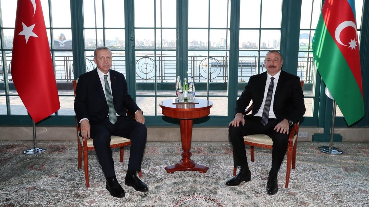 Bakan Erdoan ve Aliyev bir araya geldi