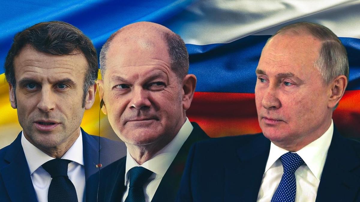 Scholz ve Macron, Putin ile telefonda grt