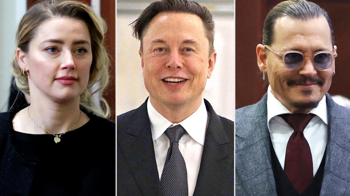 Elon Musk'tan dnyann takip ettii Johnny Depp - Amber Heard davasnda srpriz adm