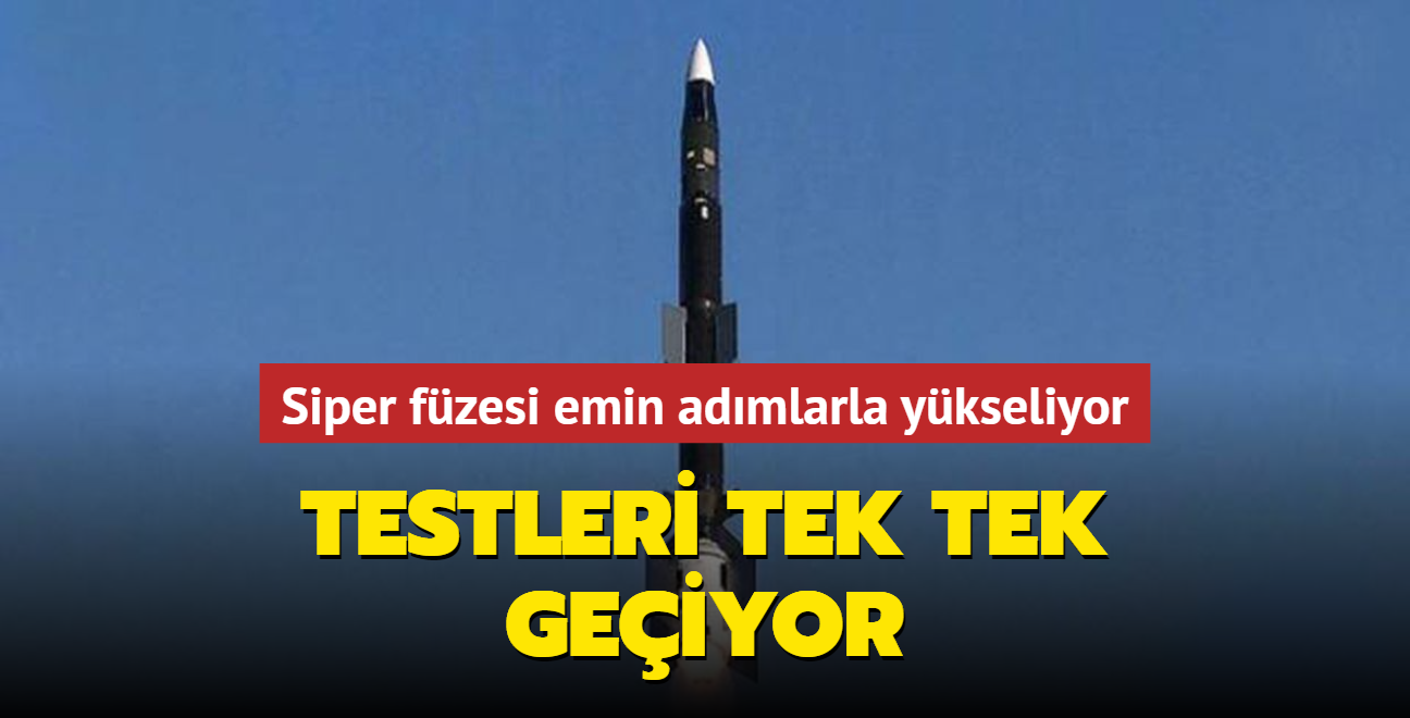 Siper fzesi emin admlarla ykseliyor... Testleri tek tek geiyor