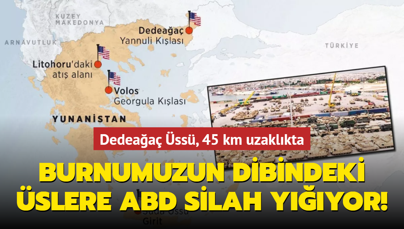 Burnumuzun dibindeki slere ABD silah yyor! Dedeaa ss, 45 km uzaklkta