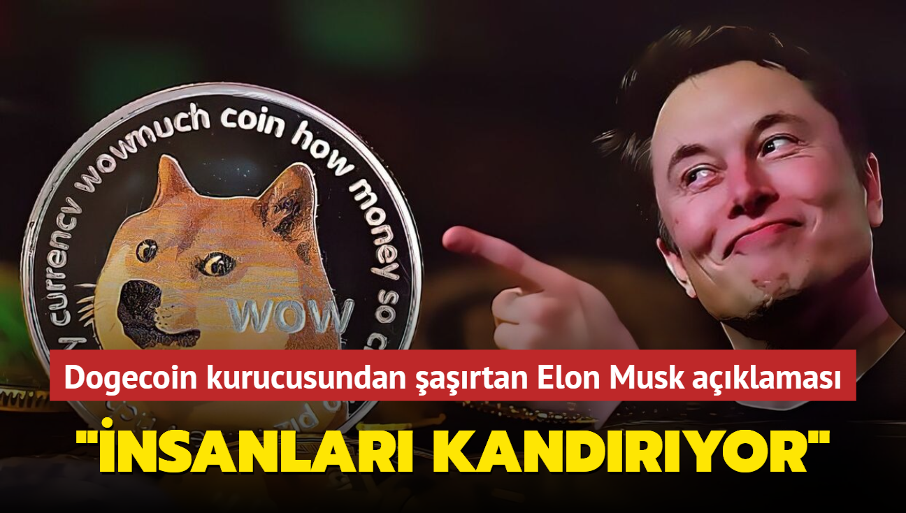 Dogecoin kurucusundan artan Elon Musk yorumu! nsanlar kandryor...