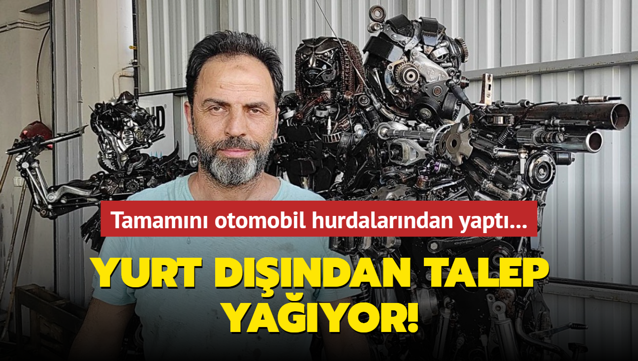 Tamamn otomobil hurdalarndan yapt... Yurt dndan talep yayor!