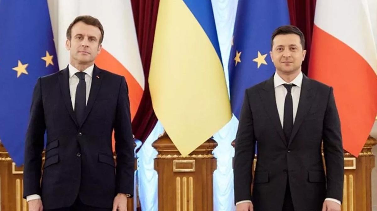 Macron'dan fla k: Rusya'y kk drmemeliyiz