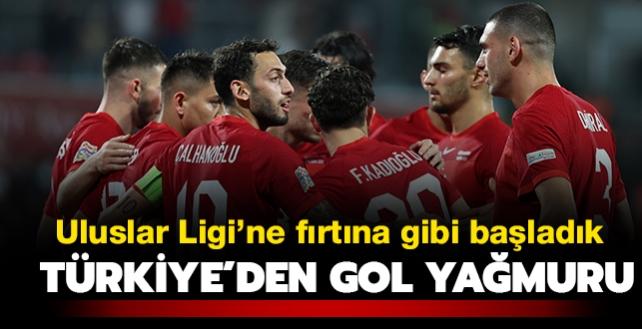 Uluslar Ligi'ne frtna gibi baladk! Trkiye, Faroe Adalar'n 4-0 ile geti