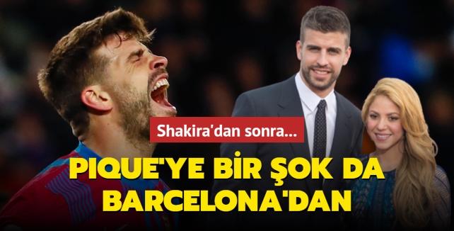 Shakira'dan sonra... Gerard Pique'ye bir ok da Barcelona'dan: Dnyas bana ykld