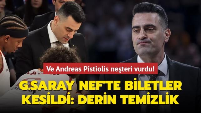 Ve Andreas Pistiolis neteri vurdu! Galatasaray Nef'te biletler kesildi: Derin temizlik...