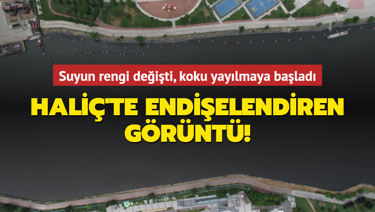 Suyun rengi deiti, koku yaylmaya balad! Hali'te endielendiren grnt...